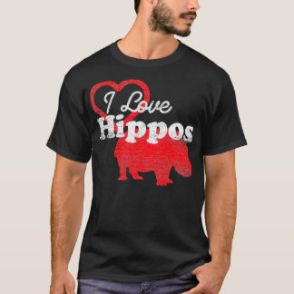 Hippopotamus kärlek Valentines day T Shirt