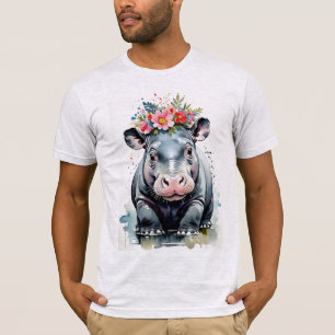 Hippopotamus med nedre Krona T Shirt