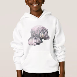Hippopotamus pappa & baby hippo har bara roligt t shirt