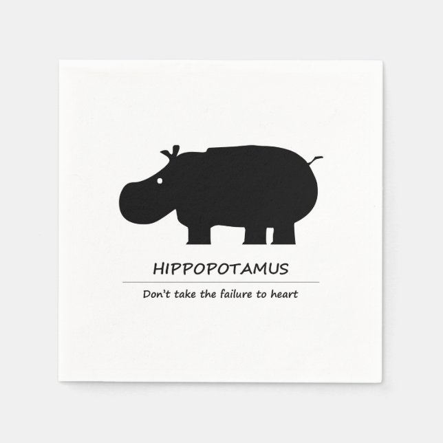 Hippopotamus Pappersservett (Framsidan)