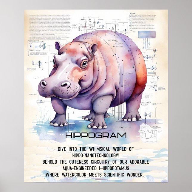 Hippopotamus Poster (Framsidan)