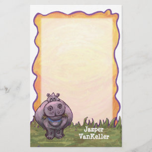Hippopotamus Stationery Brevpapper