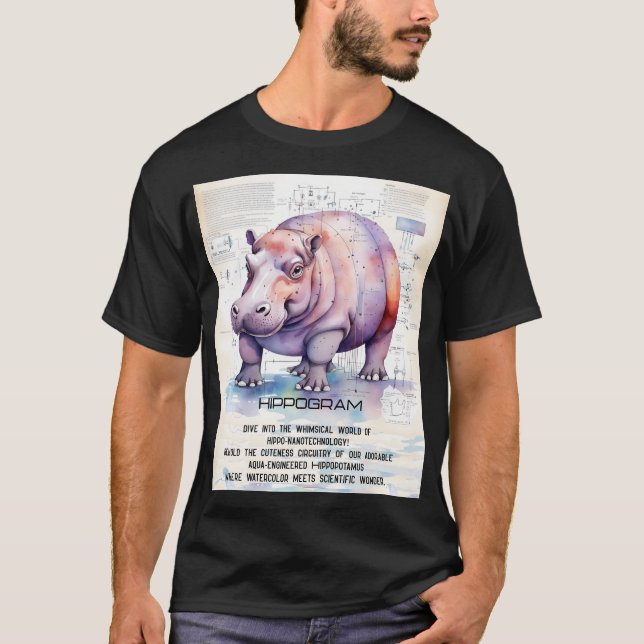 Hippopotamus T Shirt (Framsida)