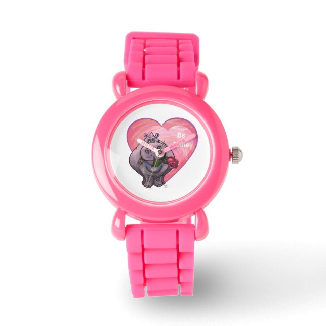 Hippopotamus Valentindagen Armbandsur (Framsida)