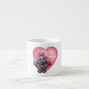 Hippopotamus Valentindagen Espressomugg