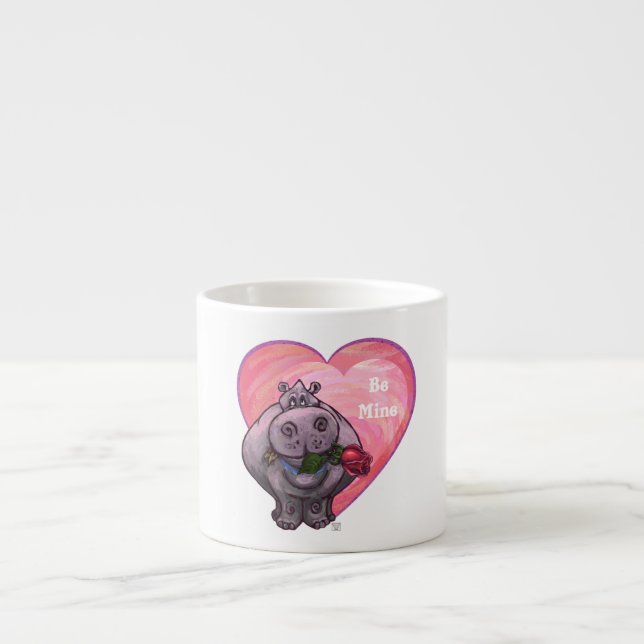 Hippopotamus Valentindagen Espressomugg (Framsidan)