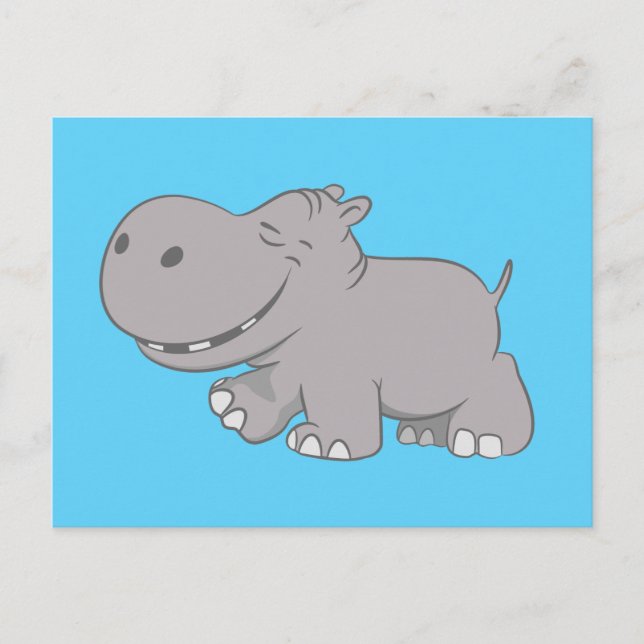 Hippopotamus Vykort (Framsida)