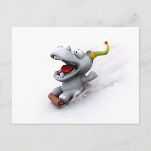 Hippopotamus Vykort (Framsida)