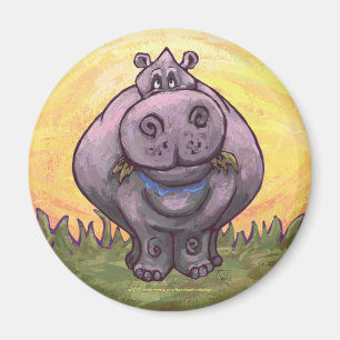 Hippopotamusgåvor och tillbehör magnet