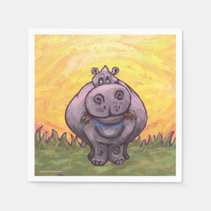 Hippopotamusgåvor och tillbehör pappersservett