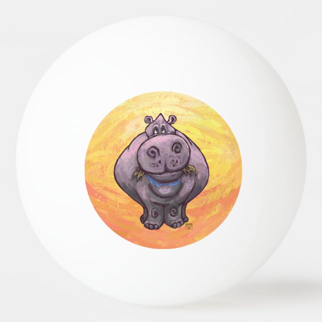 Hippopotamusgåvor och tillbehör pingisboll (Baksidan)