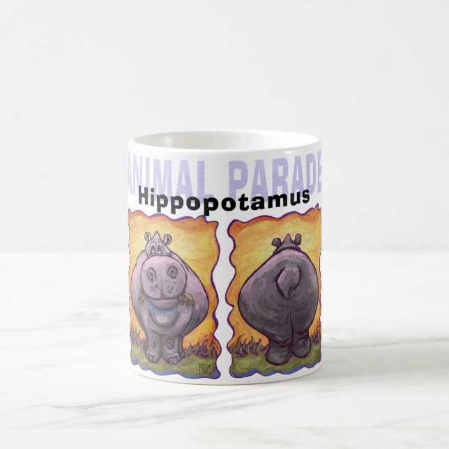 Hippopotamushuvuden och Svan Kaffemugg (Center)