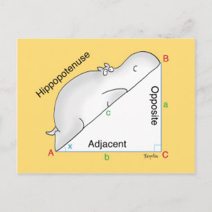 HIPPOPOTENUSE-vykort av Sandra Boynton Vykort