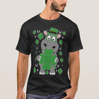 Hippos är min Lucky Charms St patrick's day Hippop T Shirt