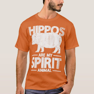 Hippos är mitt andliga djur i Afrika Hippo T Shirt