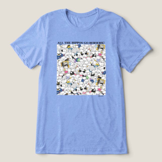 HIPPOS GO BERSERK! Sandra Boynton T-Shirt (Design Framsida)