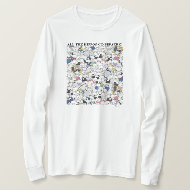 HIPPOS GO BERSERK! Sandra Boynton T-Shirt (Design framsida)