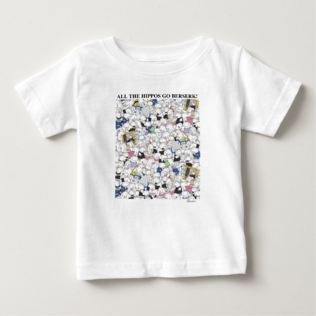 HIPPOS GO BERSERK! Sandra Boynton T-Shirt (Framsida)