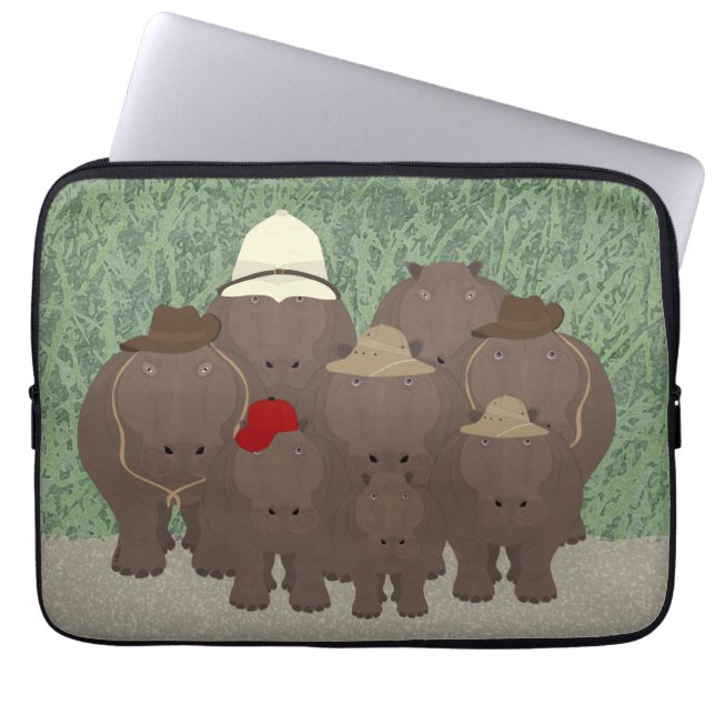 Hippos Laptop sleeve (Framsidan)