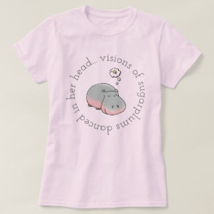 Hippos visioner av sockerarter t shirt
