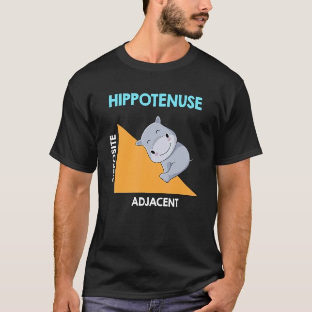 Hippotenuse Algebra Calculus math T Shirt (Framsida)