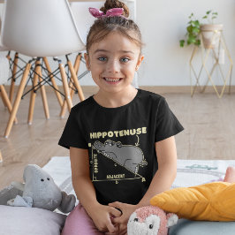 Hippotenuse  Cute Math Hippopotamus For Children T Shirt
