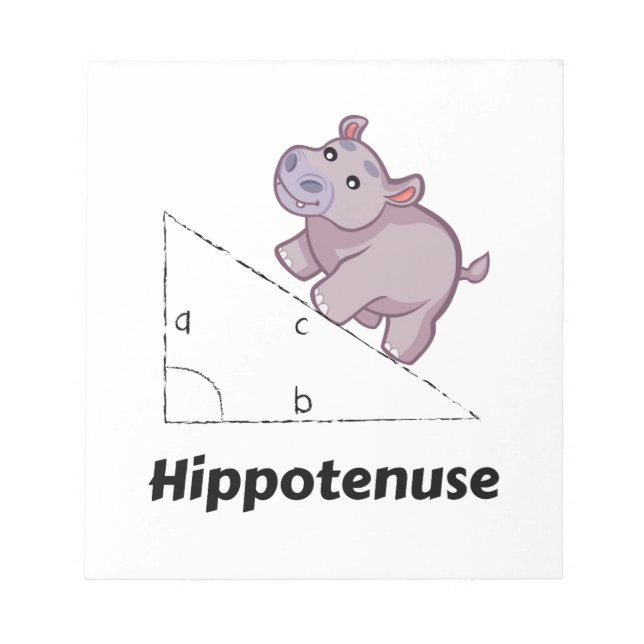 Hippotenuse Funny Math Anteckningsblock (Framsida)