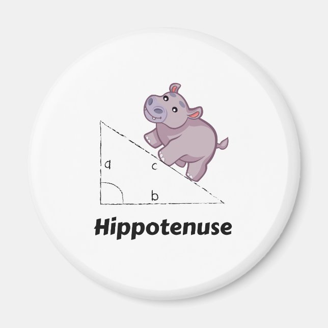 Hippotenuse Funny Math Magnet (Framsidan)