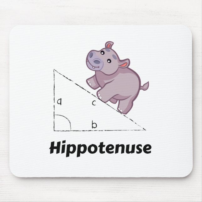 Hippotenuse Funny Math Musmatta (Framsidan)