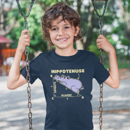 Hippotenuse Lindo Hipopotamo Matematico Para Niños T Shirt