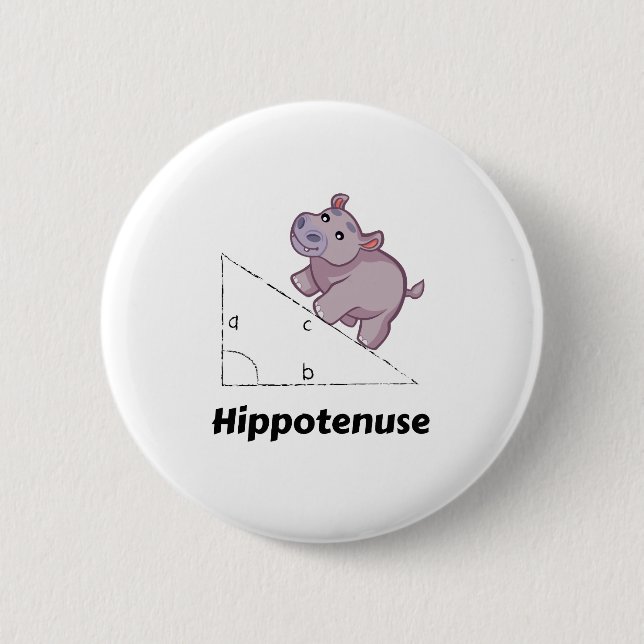 Hippotenuse rolig Math Knapp (Framsida)