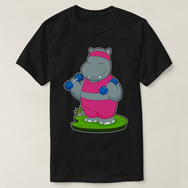 Hippoträningshantlar T Shirt (Design framsida)