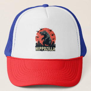 Hippozilla Spooky Moo Deng Hippo Halloween Keps
