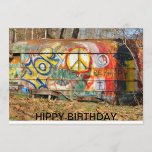 HIPPY BIRTHDAY KORT