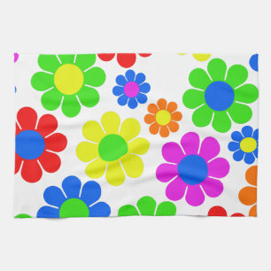 Hippy blommaCollage Kökshandduk