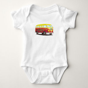 Hippy buss för fred och för kärlek t shirt