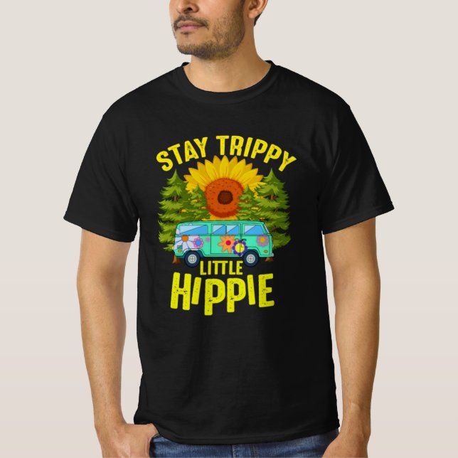 Hippy Camping Shirt, håll Trippy Little Hippie T Shirt (Framsida)