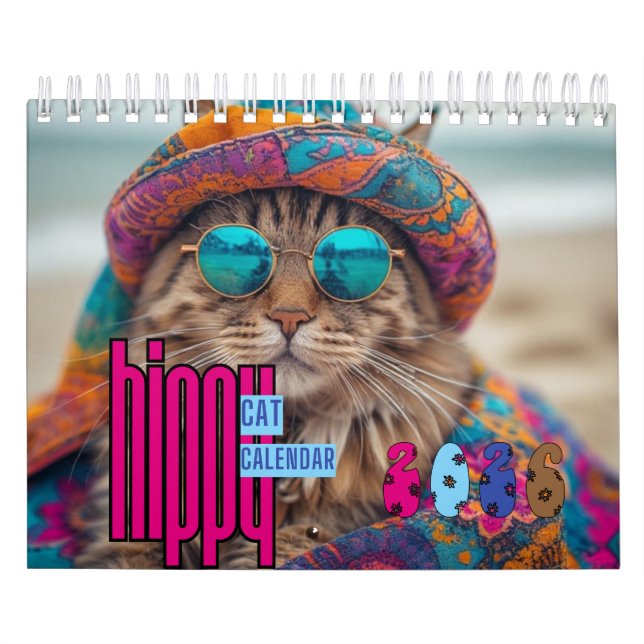 Hippy Cat Calendar, Cat Kalender (Omslag)