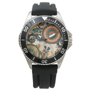 Hippy chic mönster för färgrik bohemisk Boho MO Armbandsur