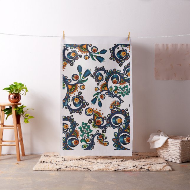 Hippy chic mönster för färgrik bohemisk Boho MOD Tyg (In Situ)