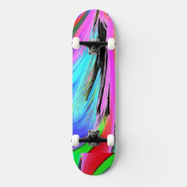 Hippy Färg Wave Skateboard Bräda 20 Cm (Framsida)