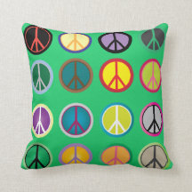 Hippy färgrik fredstecken60-tal