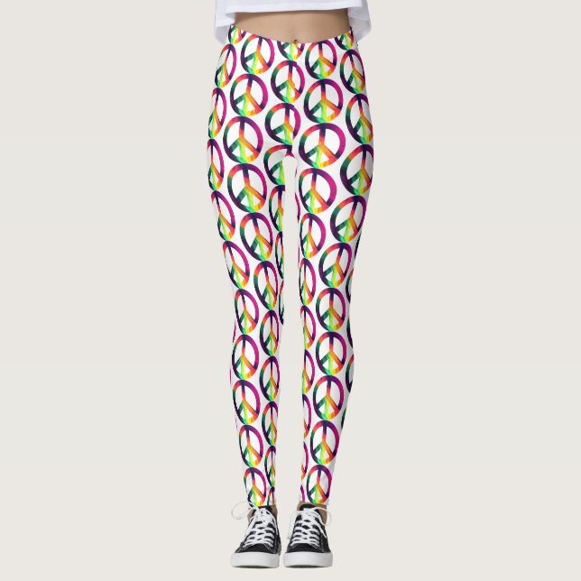 Hippy-fredstecken Leggings (Framsida)