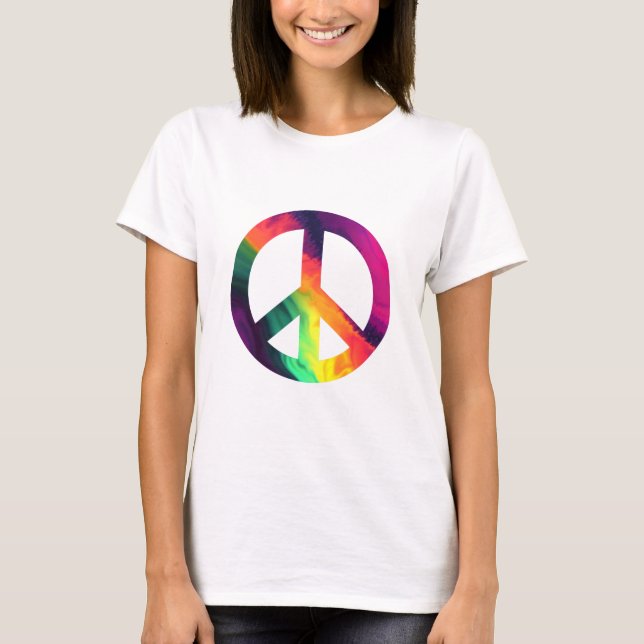 Hippy-fredstecken T Shirt (Framsida)