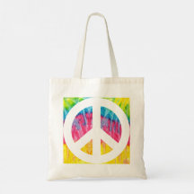 Hippy fredstecken Tote Bag