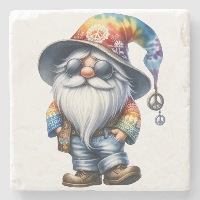 Hippy Gnome Stenunderlägg (Framsidan)