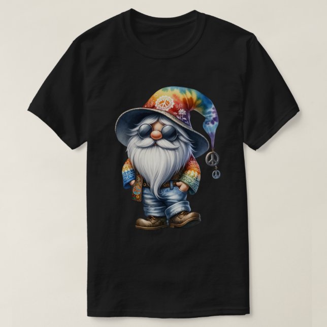 Hippy Gnome T Shirt (Design framsida)