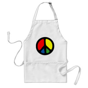Hippy Groovy Peace Symbol Förkläde