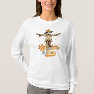 Hippy Halloween-stämning Fågelskrämma T Shirt