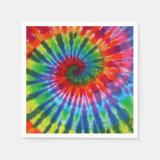 Hippy Peace Retro 60s Tie Dye Pappersservett